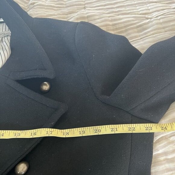 Nili Lotan X Target Wool Blend Double Breasted Pea Coat Black Women XL Academia - Picture 8 of 10